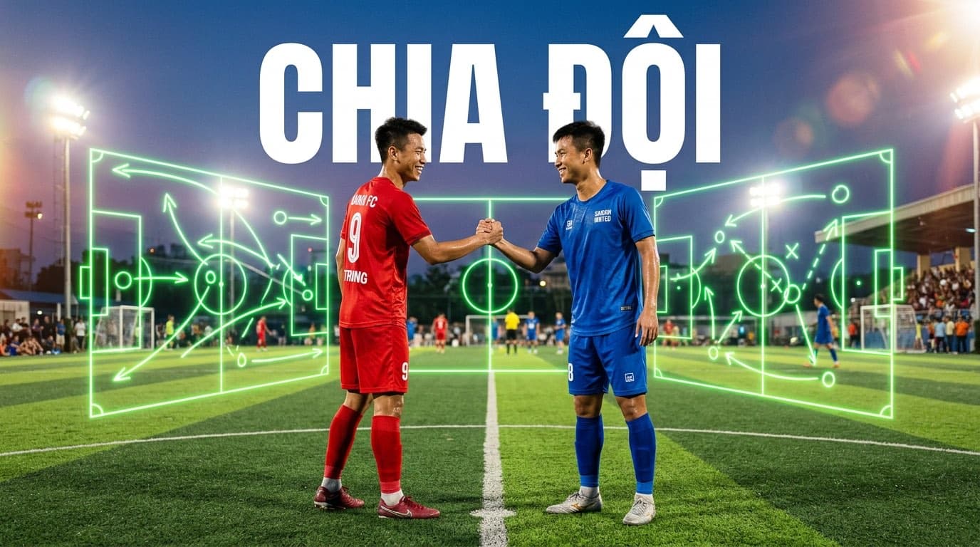Chia đội hình